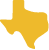 Texas shape yellow