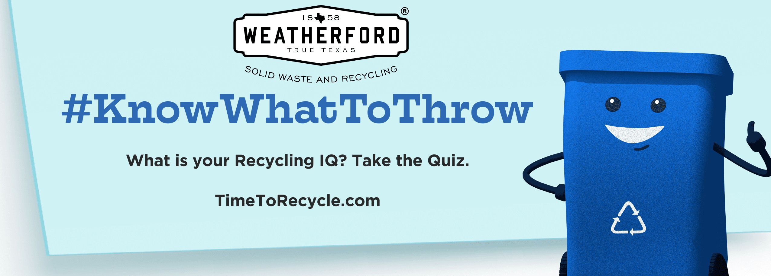 KnowWhatToThrow banner for website Opens in new window